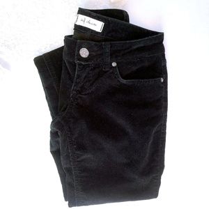 ZARA TRF Black Corduroy Skinny Slim Fit Jeans